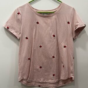 Vintage America Pink Embroidered Tee